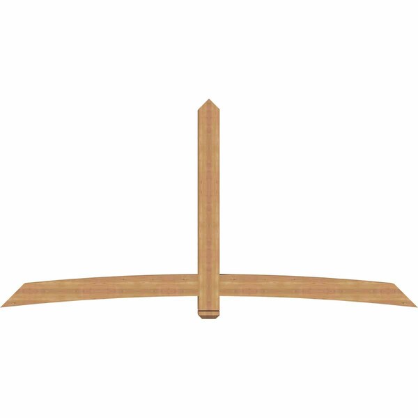 Ekena Millwork Bellingham Timber Gable Bracket, Western Red Cedar, 108"W x 54"H x 5 1/2"D x 5 1/2"F, 12/12 Pitch GBW108X54X0606BEL00SWR - main